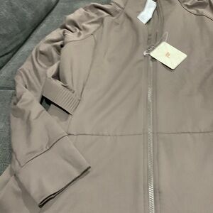 Womens athletic jacket brown